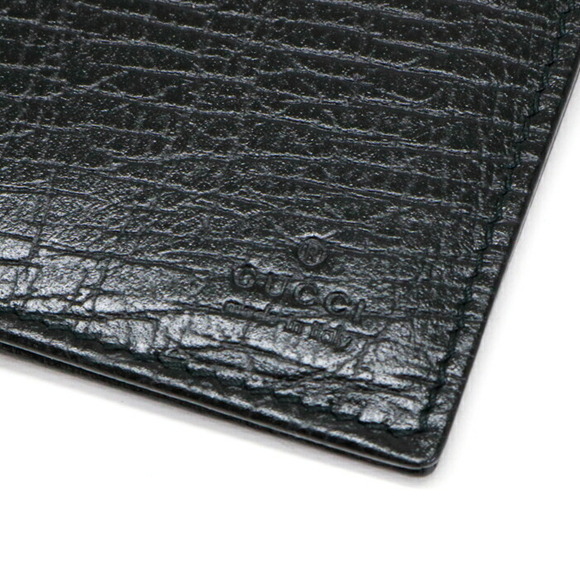 Gucci Continental Wallet Leather Long Bifold Flap Card Slots Black - Picture 4 of 8